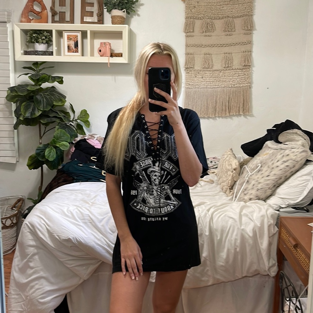 One of a kind band tshirt dress